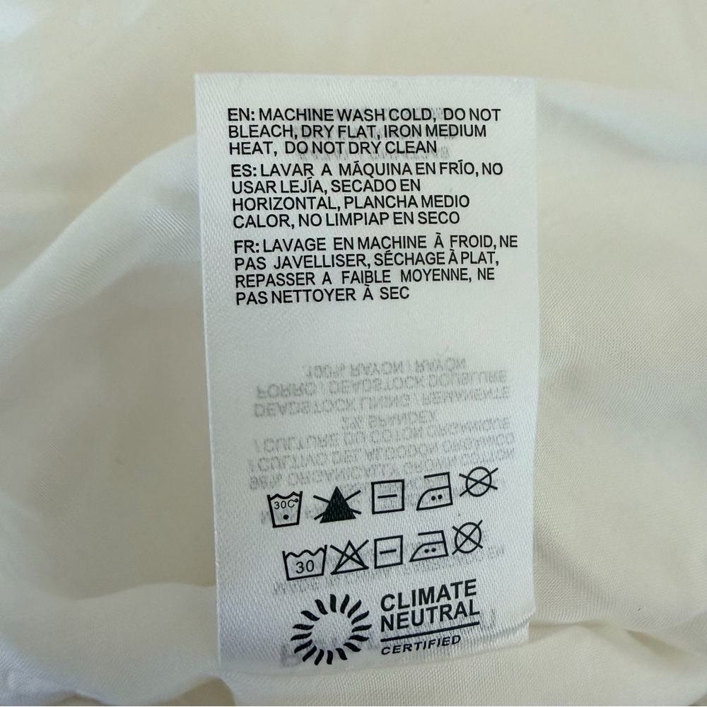 Reformation White Beaux Midi Dress with Ruffle Detail | 8 - Picture 9 of 9